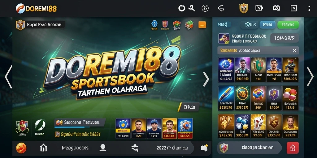 Tangkapan layar gameplay DOREMI88 menunjukkan antarmuka taruhan olahraga yang menarik.