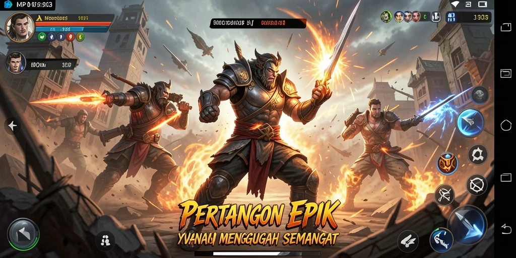 Screenshot utama MPO303 menampilkan aksi pertarungan yang mendebarkan.