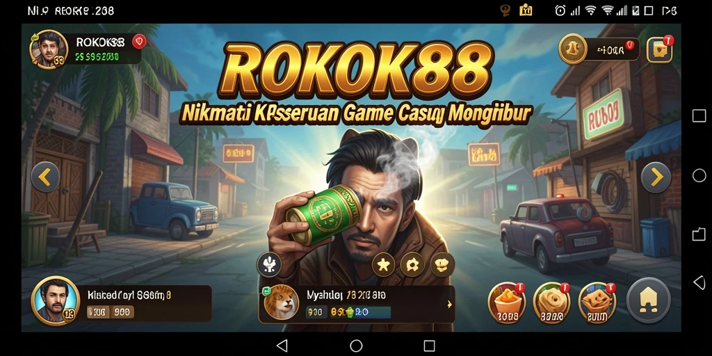 Tampilan gameplay ROKOK88 yang seru dan mengasyikkan.