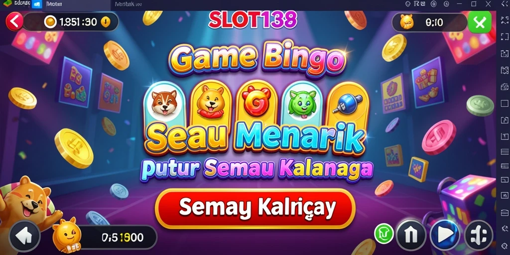 Tampilan gameplay Bingo yang seru dan interaktif di SLOT138.