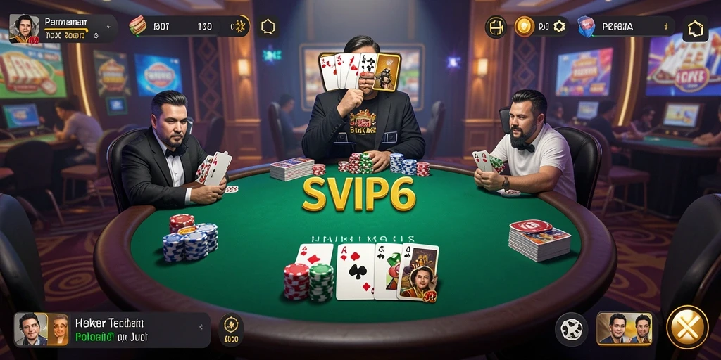 Gameplay SVIP6 yang menarik dengan fitur poker interaktif.